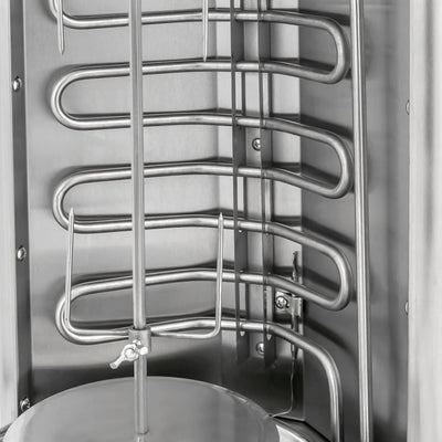 Dönergrill, Gas Vertikaler Broiler Gyros Grill, 220V Hähnchengrill Vertikalgrill Drehgrill mit Drehs