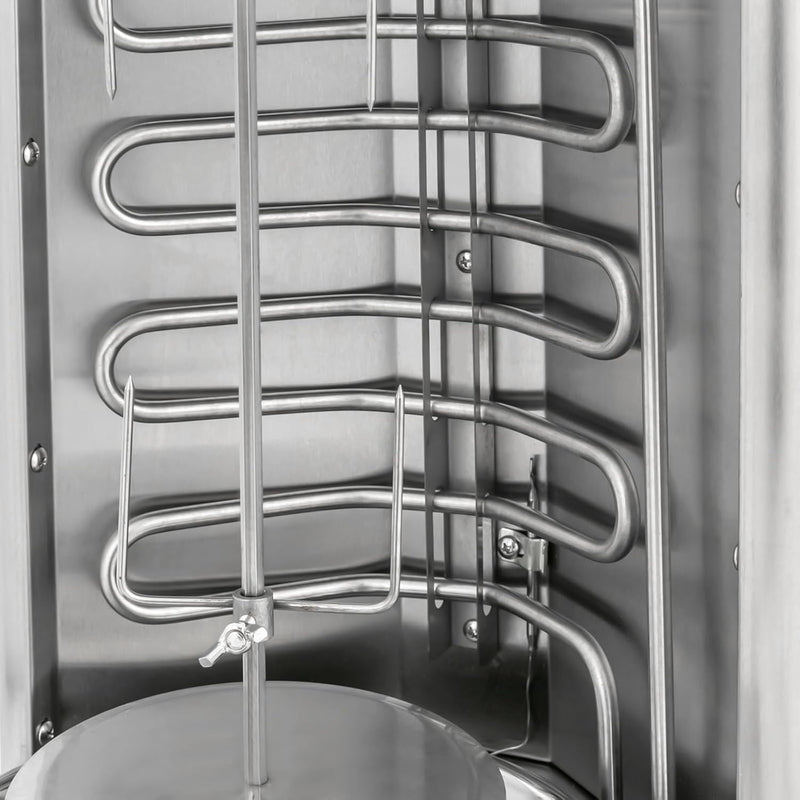 Dönergrill, Gas Vertikaler Broiler Gyros Grill, 220V Hähnchengrill Vertikalgrill Drehgrill mit Drehs