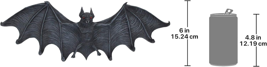 Design Toscano Halloween CL5847 Grosse Vampir Fledermaus modelliert Wandskulptur mit Haken Garderobe