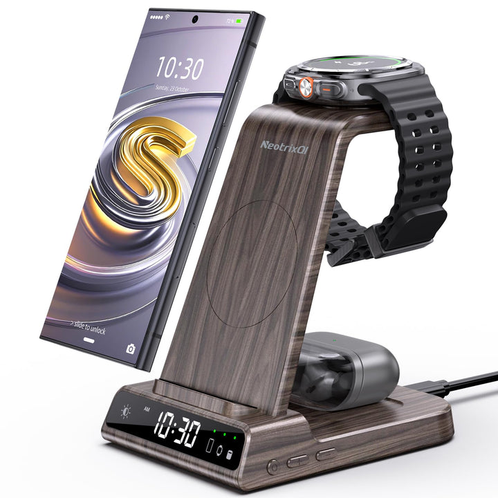 Wireless Charger für Samsung Galaxy S23 Ultra, Induktive ladestation für Samsung Watch 6, 3 in 1 lad