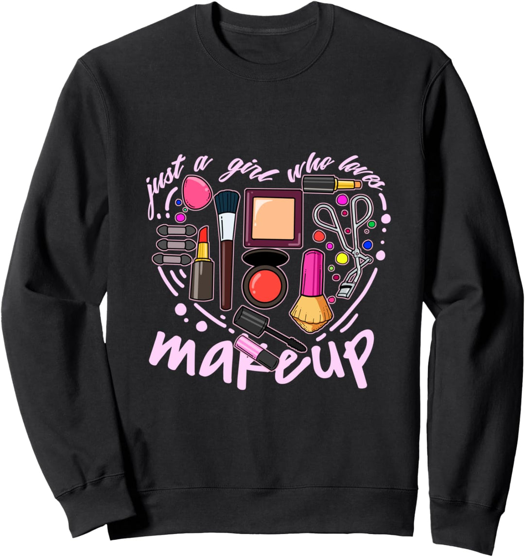 Mädchen Make Up Kosmetik Salon Schminken Beauty Schminken Sweatshirt