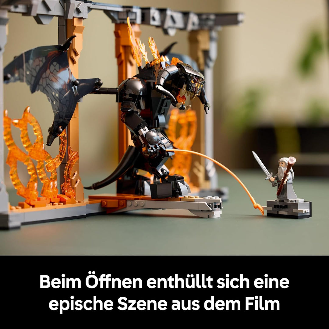 LEGO Icons Der Herr der Ringe: Balrog Bücherstütze – Spielzeug für Erwachsene zum Ausstellen – Model