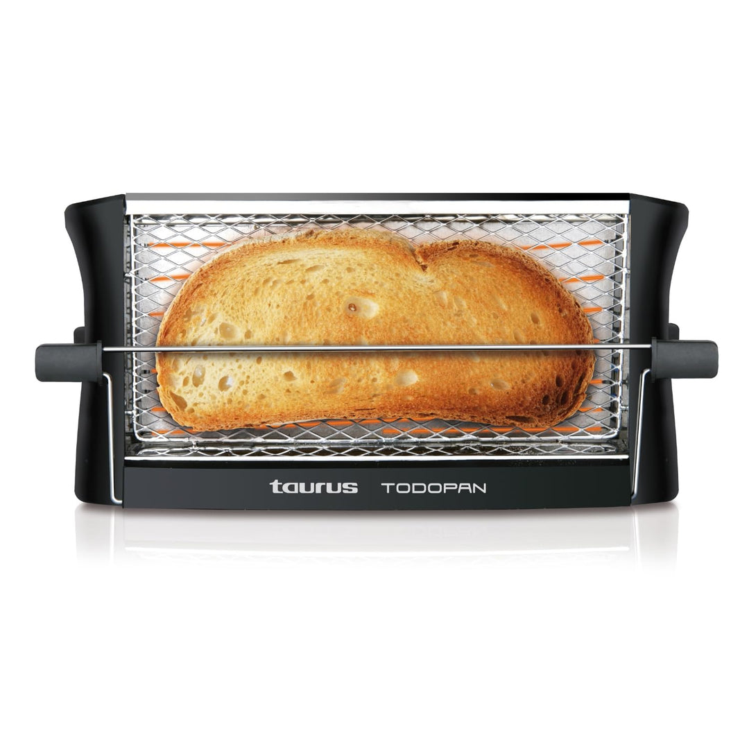 TAURUS 960632 Toaster aus Edelstahl, 700 W, für alle Brotsorten, mit Haltestab, Multicolour
