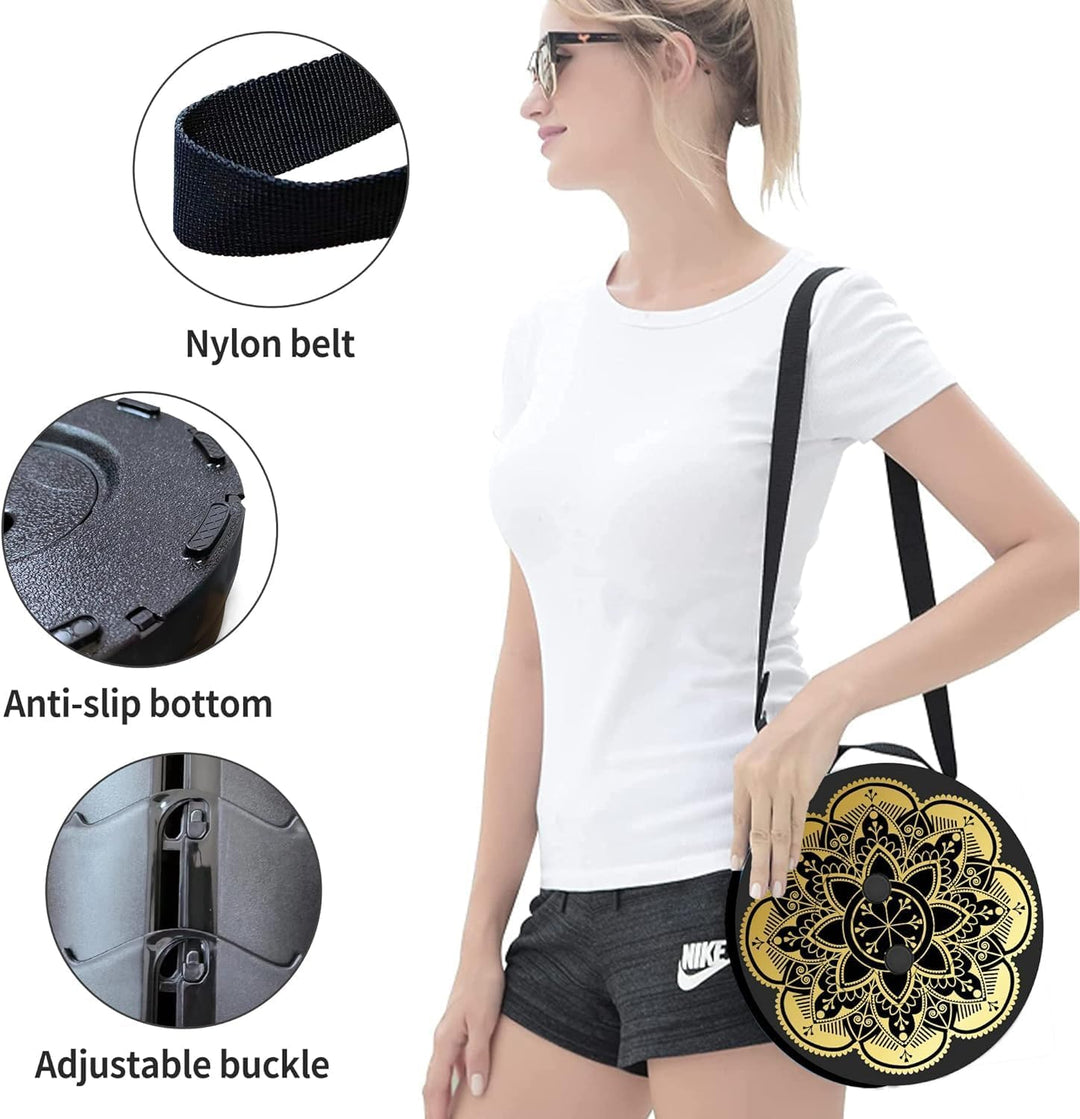 ALEVMOOM Tragbarer Klapphocker mit Kissen,Campinghocker,Teleskop-Hocker,Tragbar und Lighgewicht max