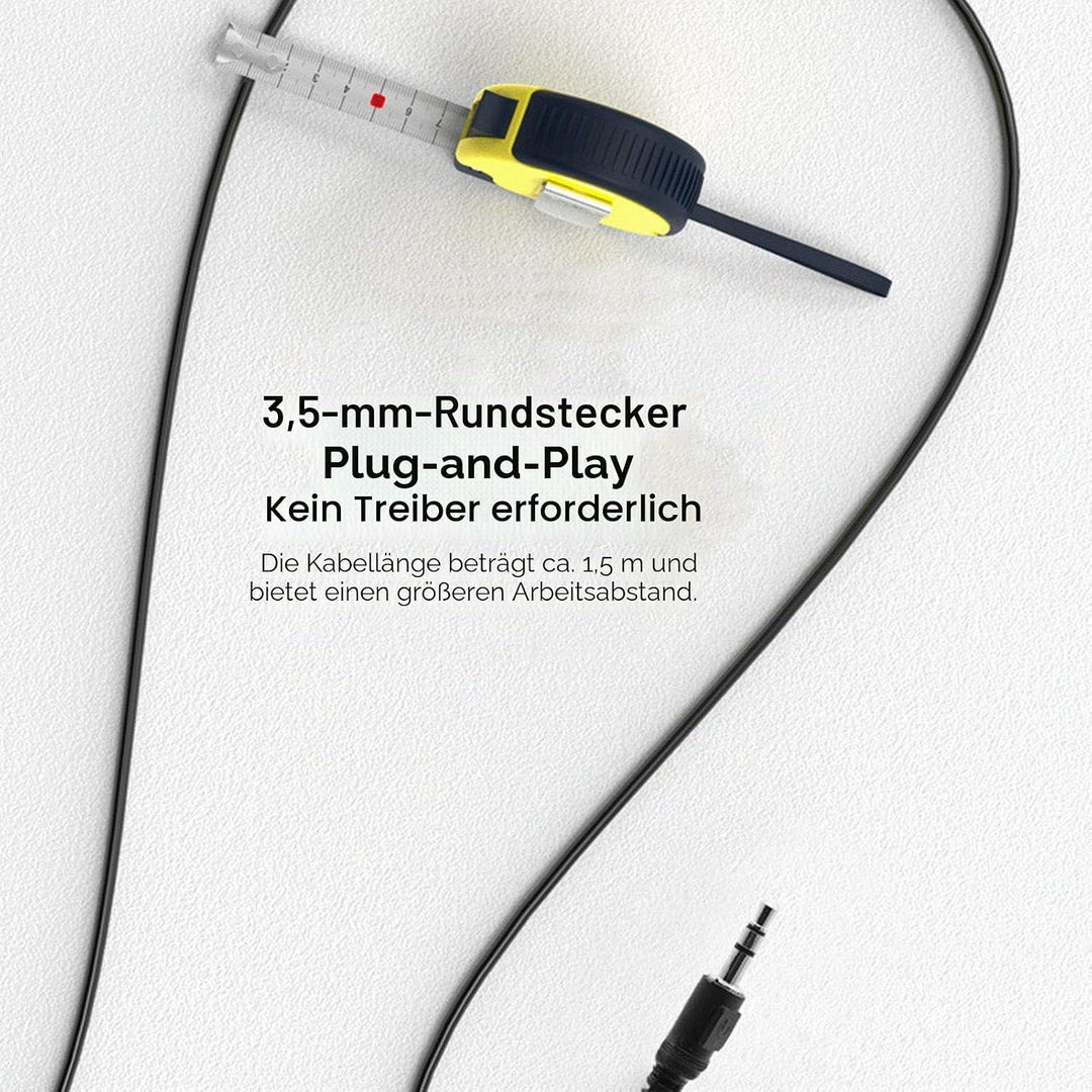 Zunate Flexible Desktop Microphone, Laptop/PC Mikrofon Tischmikrofon mit 3.5mm Klinke, 360° Omnidire