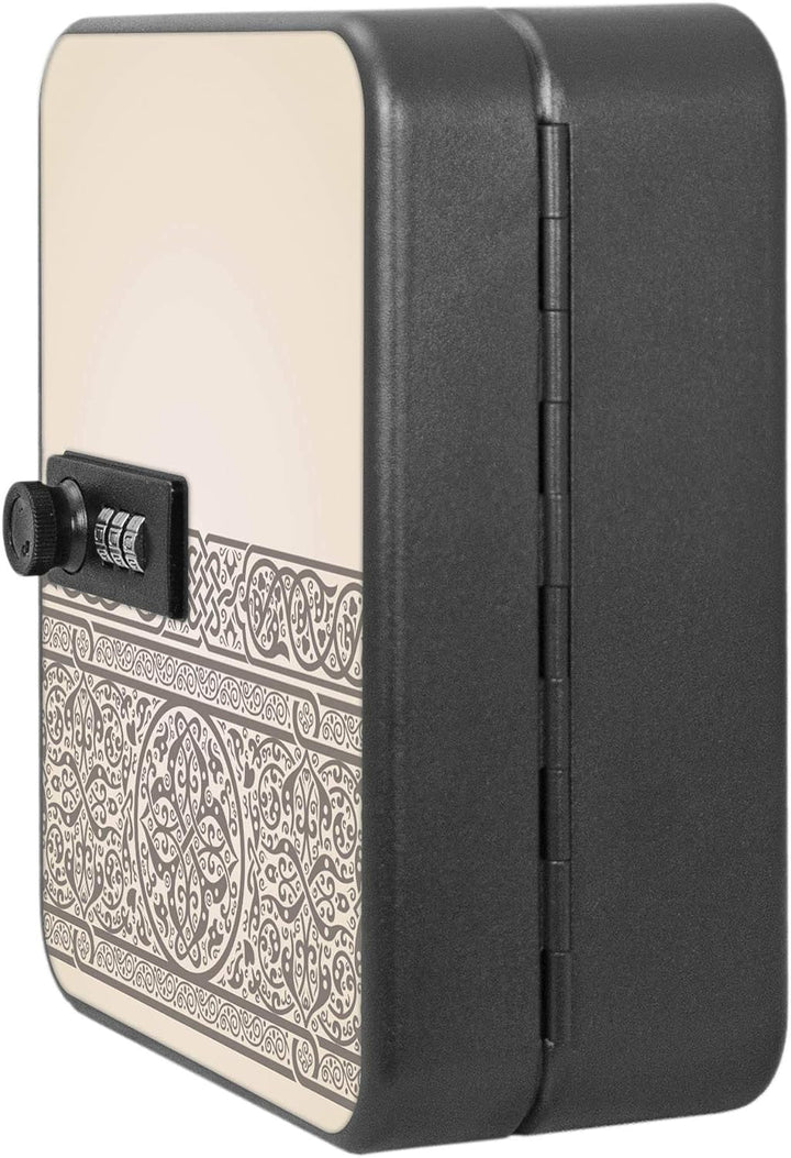 banjado® Burg-Wächter® abschliessbarer Schlüsselkasten mit Motiv Keltischer Knoten für 20 Schlüssel