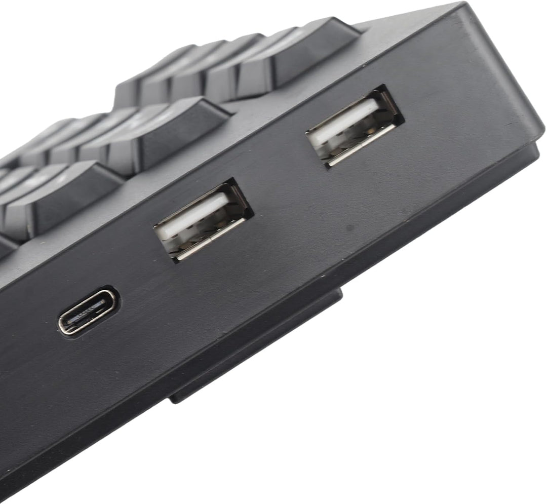 Yctze 109-Tasten-Nummernblock-Tastatur Links, Linkshändige Tastatur mit Ergonomischem Layout, Micro-