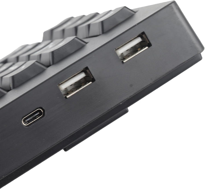 Yctze 109-Tasten-Nummernblock-Tastatur Links, Linkshändige Tastatur mit Ergonomischem Layout, Micro-