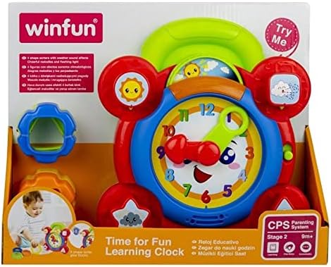 winfun Time for Fun Lernuhr, eine unterhaltsame, interaktive Art, die Zeit zu lesen, bewegliche Zeig