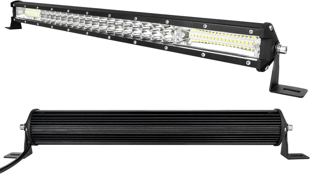 PICAA 24 Zoll 216W LED Lightbar 12V 24V, 6000K Weiss LED Lichtbalken Arbeitsscheinwerfer Bar Wasserd