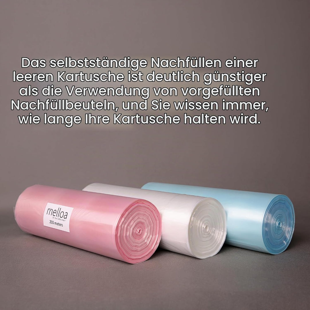 MELLOA Nachfüllfolie für Windeleimer Kompatibel mit Tommee Tippee Sangenic TEC Simplee Twist &amp; Click
