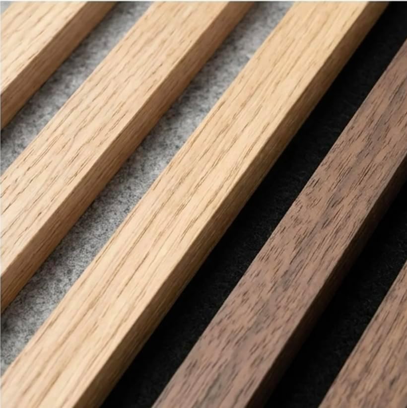 Akustikpaneele Holz Wandregal aus Echtholz Eiche &amp; Akustikfilz (Holz &amp; Akustitkfilz, Produktmuster)