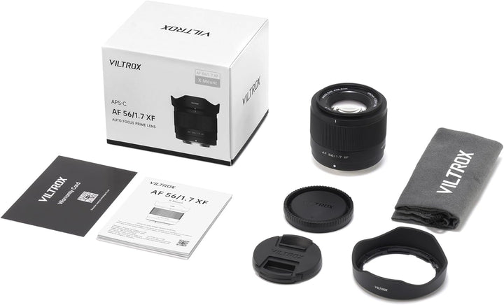 VILTROX 56mm f1.7 XF, 56mm f/1.7 X-Mount APS-C AF Objektiv für Fuji x Mount, Standard Prime Objektiv