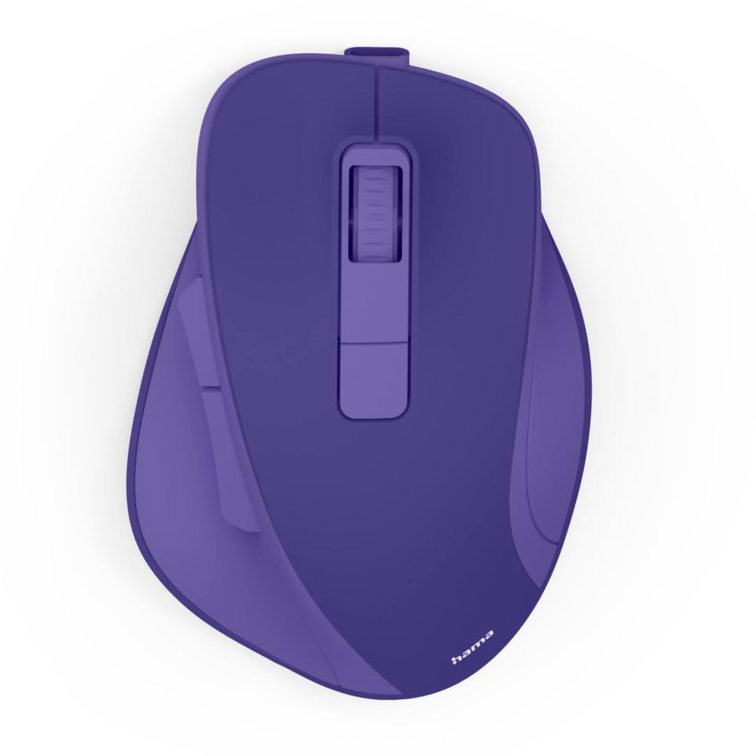 Hama Maus kabellos, wiederaufladbar (optische Funkmaus ohne Klickgeräusch, mit Akku, ergonomische Fo