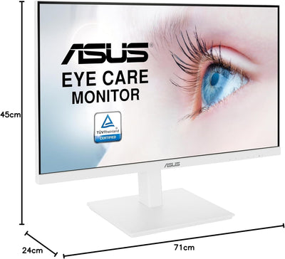 ASUS Eye Care VA27DQSB-W - 27 Zoll Full HD Monitor - Rahmenlos, ergonomisch, Flicker-Free, Blaulicht