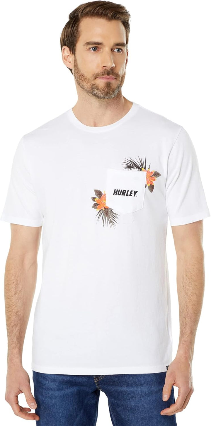 Hurley Herren Evd Wash Alamoana Fastlane Pkt Tee Ss T-Shirt M Weiss, M Weiss