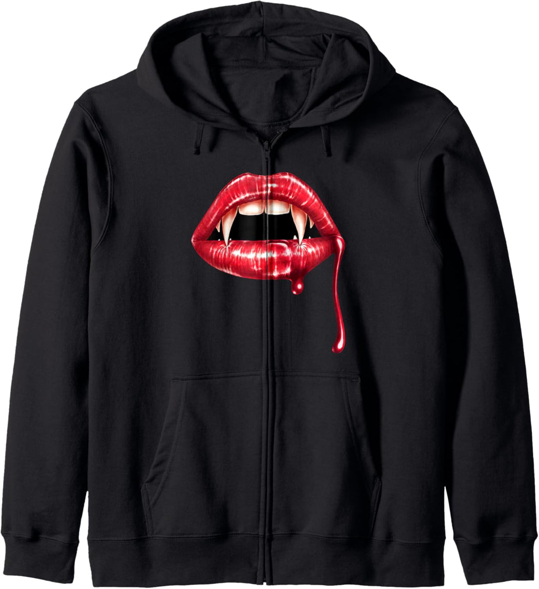 Lippen Halloween Kürbis Gruselig Süsses Oder Saures Kapuzenjacke