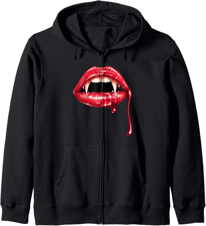 Lippen Halloween Kürbis Gruselig Süsses Oder Saures Kapuzenjacke