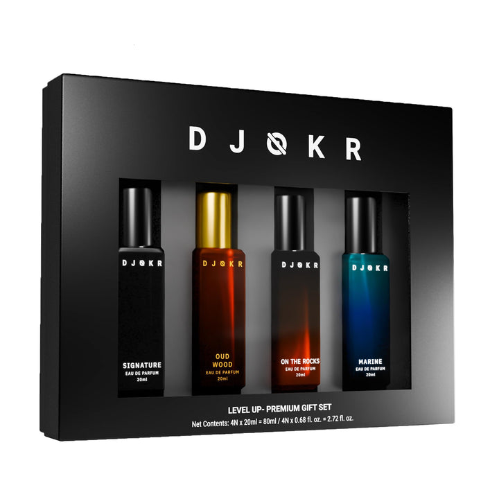 DJOKR Perfume For Men Gift Set Pack of 4x20 ML | Eau De Parfum | Premium Luxury Long Lasting Fragran