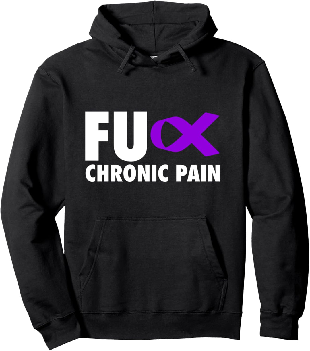 FU Chronic Pain Purple Ribbon Pullover Hoodie