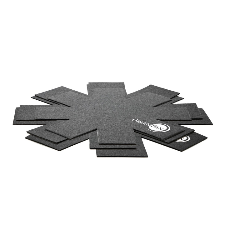 GreenPan Pfannenschutz-Set, 27cm, 34cm &amp; 40cm, Schwarz Schwarz 3-teilig, Schwarz 3-teilig