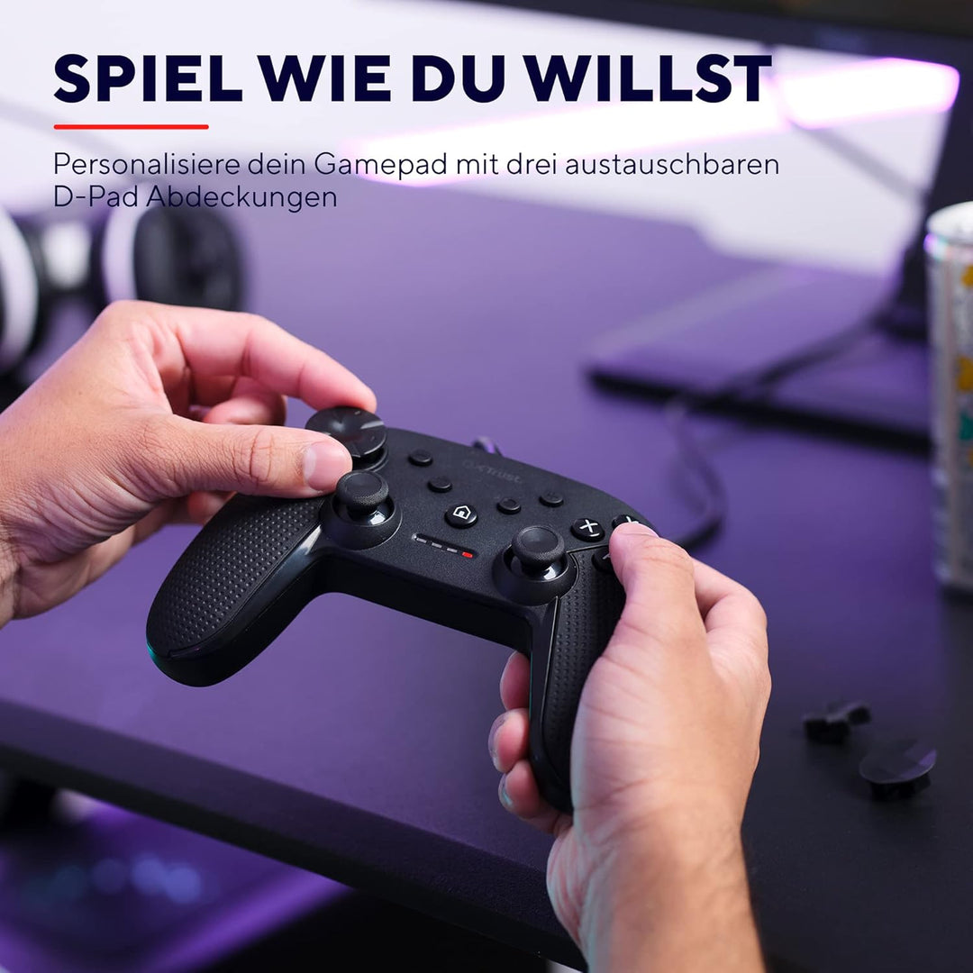 Trust Gaming GXT 541 Muta PC Controller Kabelgebunden, 75% Recycelten Materialien, 3m USB-Kabel, 15