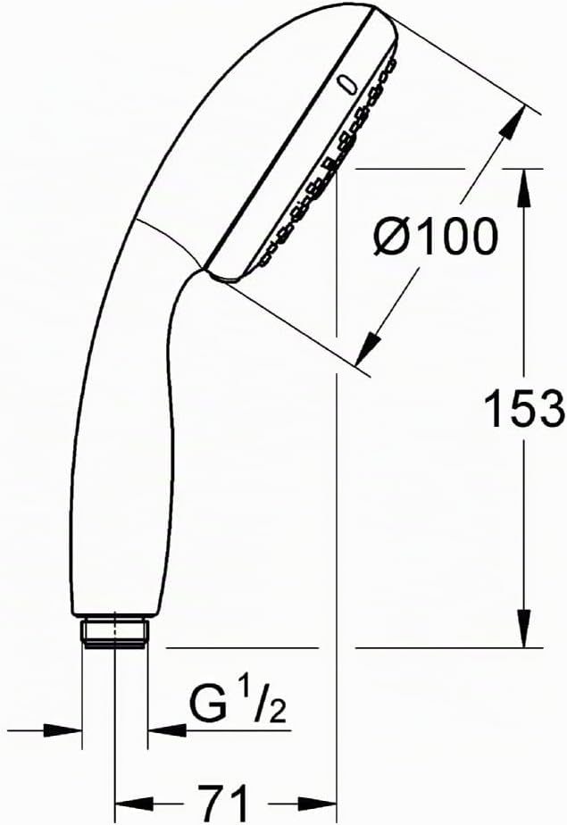 GROHE Tempesta 100 | Brausen und Duschsysteme - HANDBRAUSE | mit 3 Strahlarten | 28261001