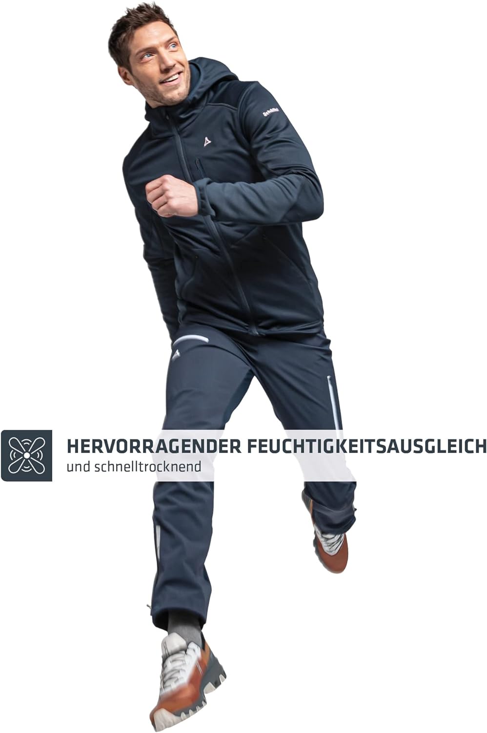 Schöffel Herren Fleece Hoody Lodron M, atmungsaktiver Fleece Pullover mit hoher Bewegungsfreiheit, f