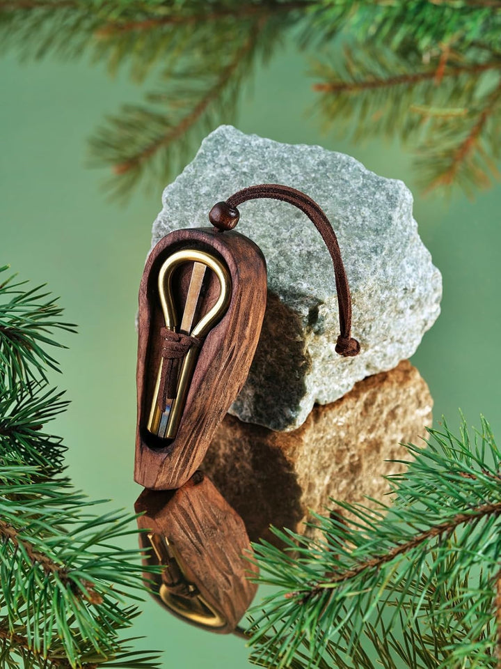 Kiefer-Harfe von P.Potkin - Altay-Maultrommel mit Etui - PP27 - Mund-Musikinstrument - Burkhan Case,