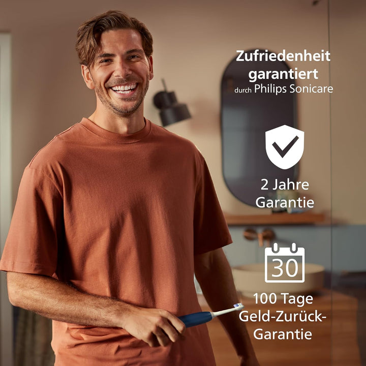 Philips Sonicare 6100 elektrische Zahnbürste, Schallzahnbürste mit 2 Putzmodi und 3 Intensitätsstufe