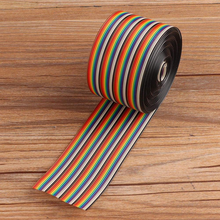 1,27 mm Rainbow Color Flachbandkabel, Abstand Pitch Kabel 40 P Flachbandkabel Drahtbreite 5,08 cm(5m