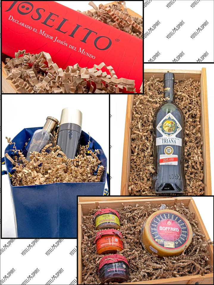 YOTEI SPIRIT® 500g Geschreddertes Kraft Papier für Geschenkbox – Füllmaterial für Pakete, Körbe, Box