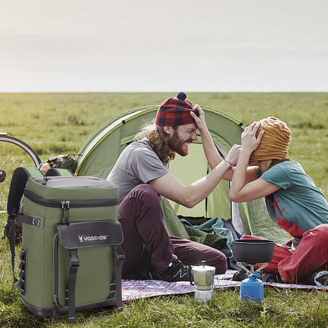 Vogshow Kühlrucksack 30L Kühltasche Gross Kühlbox Wasserdicht Picknickrucksack Auslaufsicher Thermot