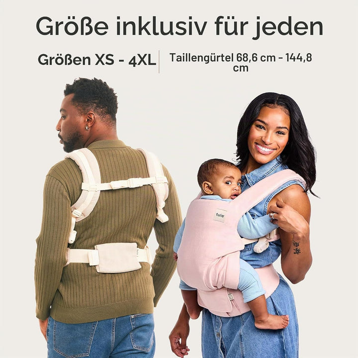 Tula Explore Mesh Babytrage für Neugeborene ab Geburt, 3-in-1 Baby-Tragetasche mit Mesh Rückenpanel,