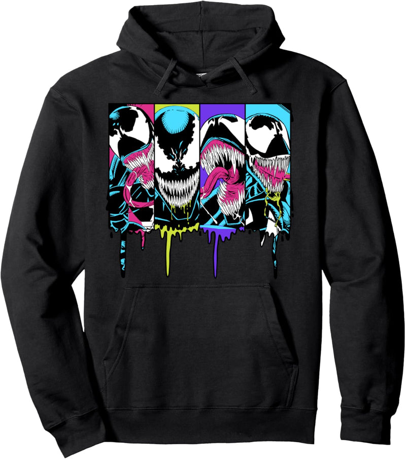 Marvel Venom Colorful Dripping Comic Panel Pullover Hoodie