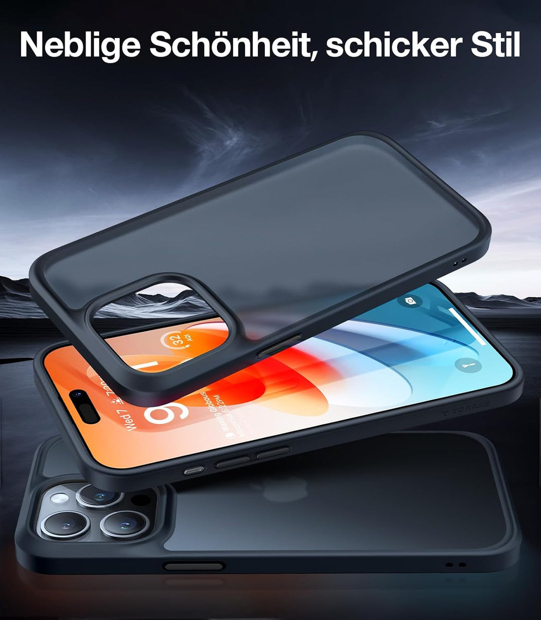 TORRAS für iPhone 13 Pro Hülle Echter Zertifizierter Militärschutz Handyhülle iPhone 13 Pro Case Sto