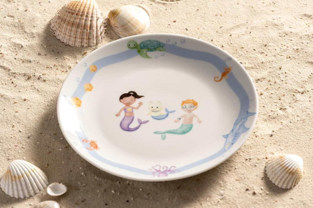 Leonardo Bambini Avventura Kinder Geschirr-Set 3-teilig - Kinder-Geschirr aus Porzellan - Spülmaschi