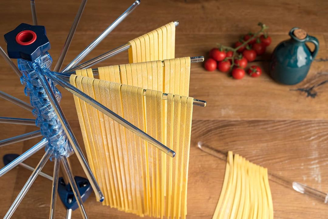 Marcato Tacapasta Nudeltrockner Höhe 47cm zusammenfaltbar Blau, Blau