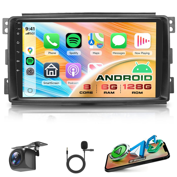 8 Core 6G+128G Android Autoradio für Mercedes Benz Smart Fortwo 451 2005-2010 Wireless Carplay Andro