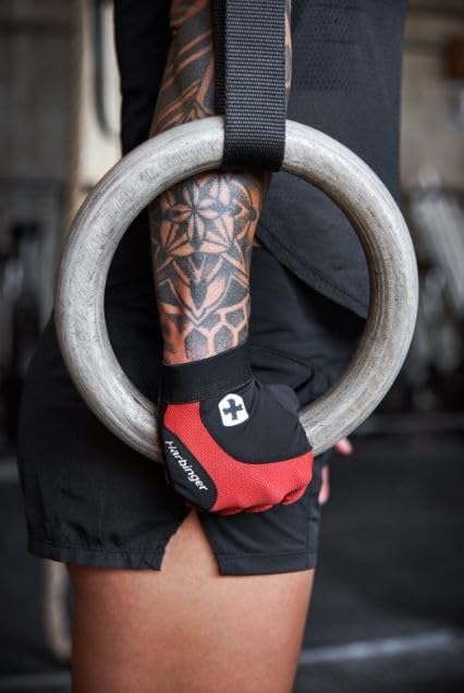 Harbinger Flexfit 2.0 Gewichtheber-Handschuhe – Natürliche Handbewegung M Rot, M Rot