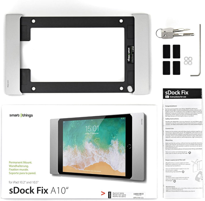 smart things s34 b sDock Fix Pro Schwarz - Abschliessbare Wandhalterung und Ladestation zur dauerhaf