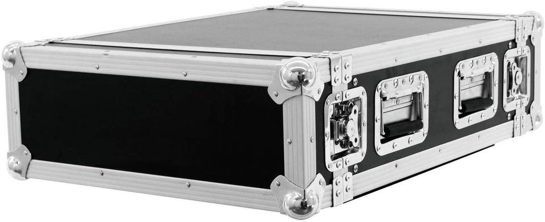 ROADINGER Verstärkerrack PR-2ST, 4HE, 57cm tief | Flightcase für 483-mm-Geräte (19") | mit mehrschic