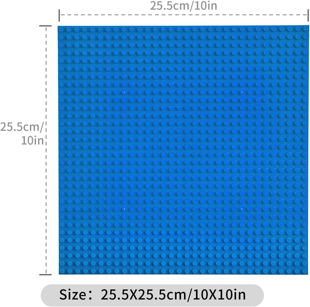WYSWYG Bauplatten-Set 6 Stück, 25 * 25cm Platten, blau Dunkelblau, Dunkelblau