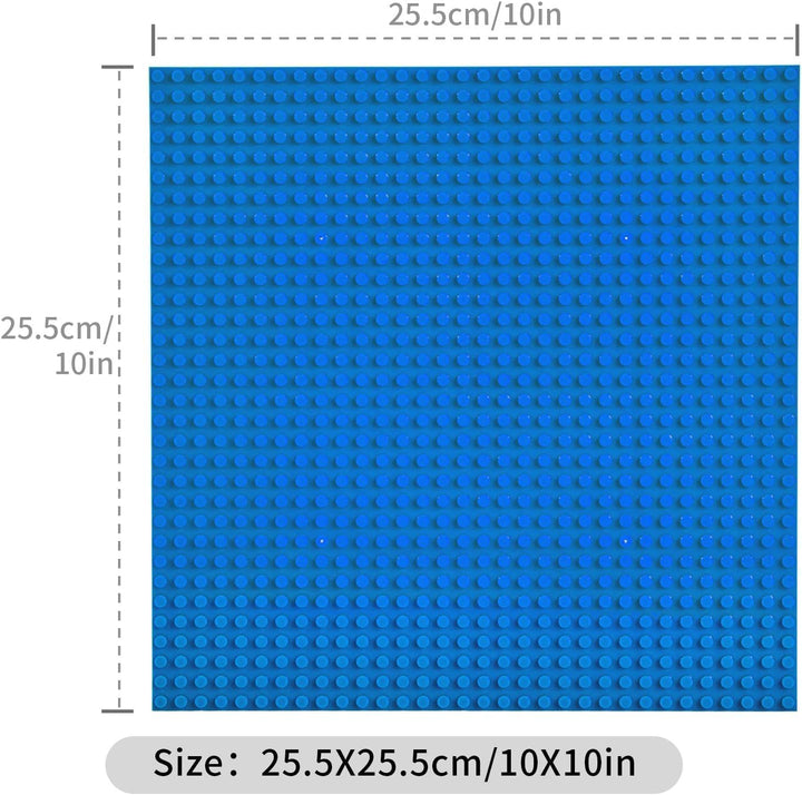 WYSWYG Bauplatten-Set 6 Stück, 25 * 25cm Platten, blau Dunkelblau, Dunkelblau