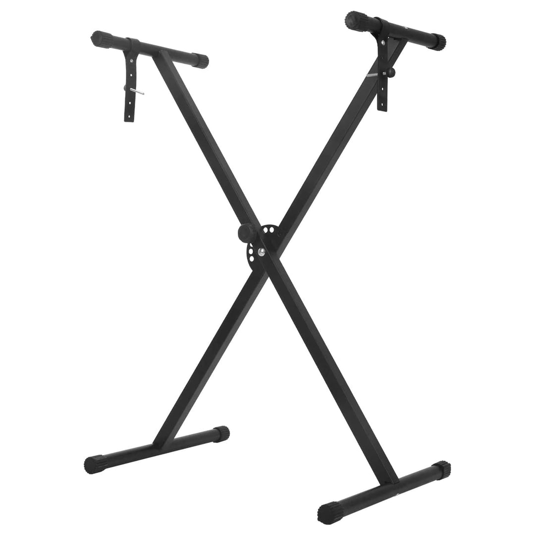 Trintion Keyboardständer Doppelstrebig Keyboard Ständer verstellbar 61 cm bis 98 cm Klappbar Zerlegb