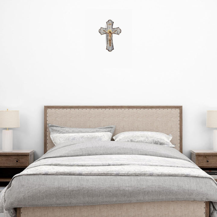 Fratelli Bonella | Vintage-Kreuz aus Religiösen Holz der Kreuz 28 x 40 cm | Made in Italy 28x40cm, 2