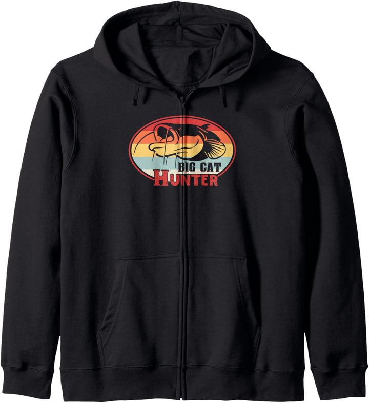 Big Cat Hunter Welsangeln Waller Silure Catfish Zielfisch Kapuzenjacke