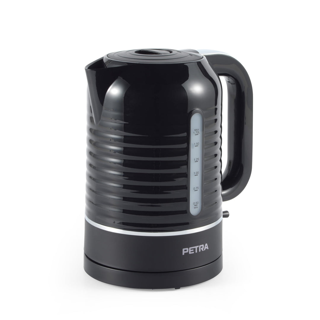 Petra PT5572BLKVDE Elektrischer 1.7L Wasserkocher – 3000W Schnellkochen, Wasserstandsanzeige, Antika