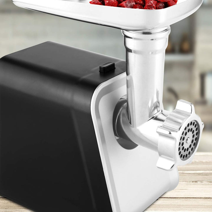 Fleischwolf Elektrisch 1500W Profi 4-in-1 Hackfleischmaschine mit Speicherbox | Wurstfüller Set, 3 L
