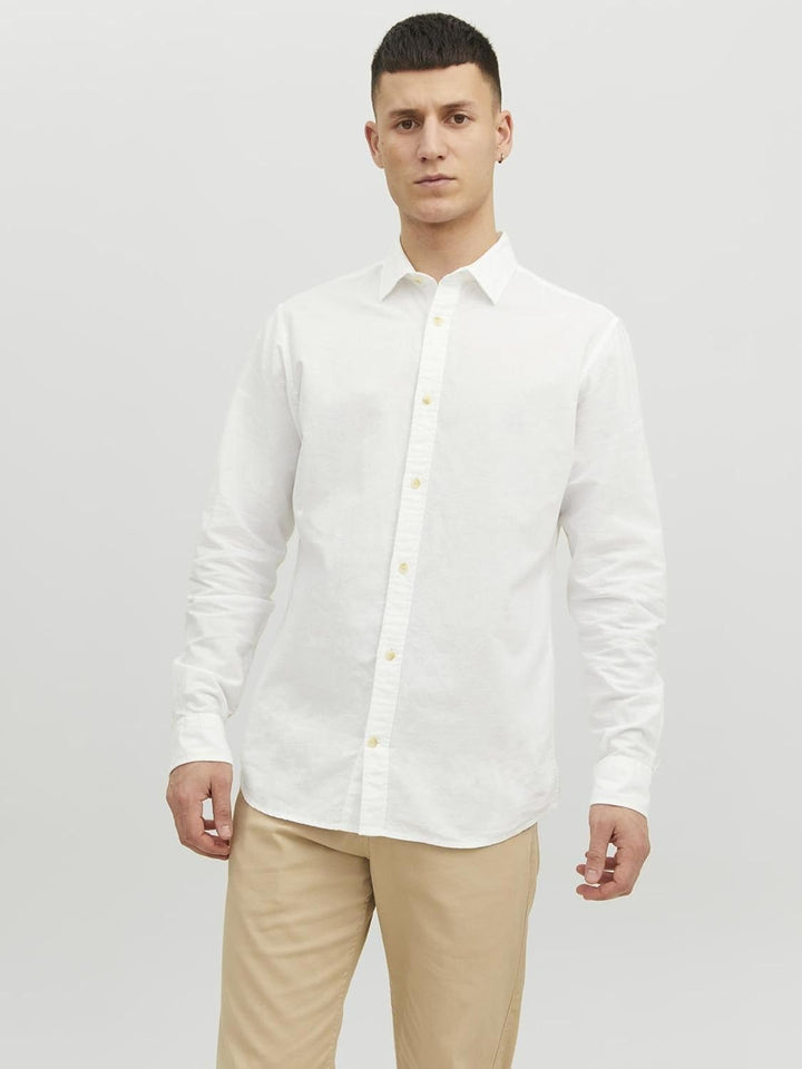 JACK & JONES Herren Hemd XL Weiss, XL Weiss